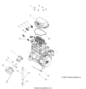 Engine, Throttle Body Mounting - R08rh68 All Options (49rgrthrottlebody086x6) Schematic