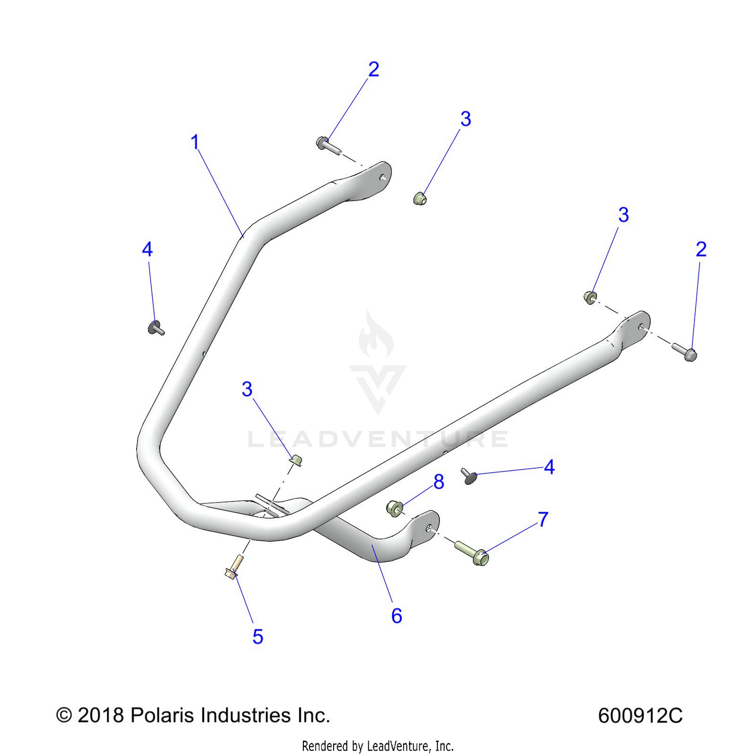 BODY, BUMPER, FRONT - S22CBU5TSL (600912C)