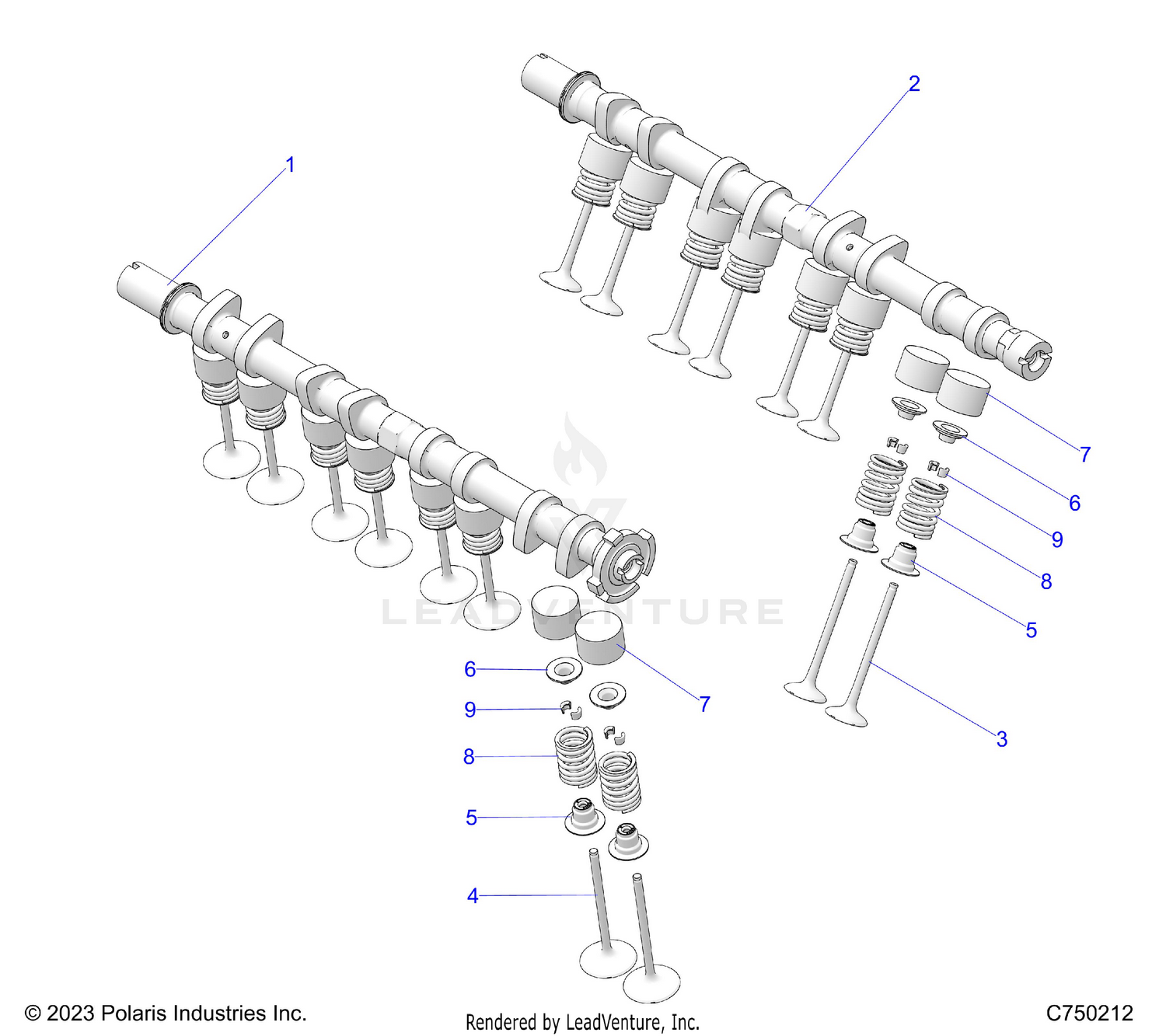 ENGINE, VALVES - Z26R4P2KBL (C7502121)