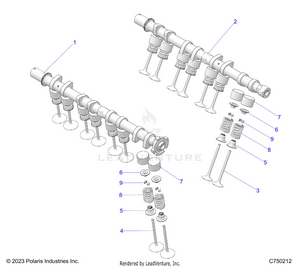 Engine, Valves - Z25r4d2kak/bk/aj/bj/am/bm (c7502121) Schematic