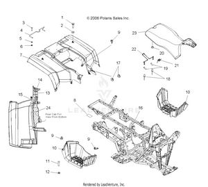 Cab, Rear, Seat And Frame - A07mh46aa/az (49atvcabrrsp450) Schematic