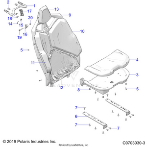 Body, Seat Asm., Rear, Standard -z21r4e92ag/as/bg/bs (c0703030-3) Schematic