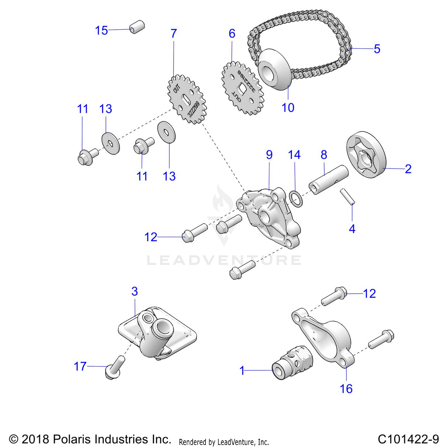 ENGINE, OIL PUMP - A26SJR57AG (C101422-9)