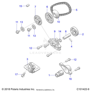 Engine, Oil Pump - A21sez57am/an/bm/bn (c101422-9) Schematic