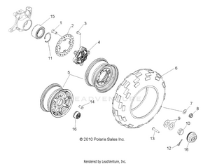 Wheels, Front - R12th76/th7e/tx7e All Options (49rgrwheelfrt118004x4) Schematic