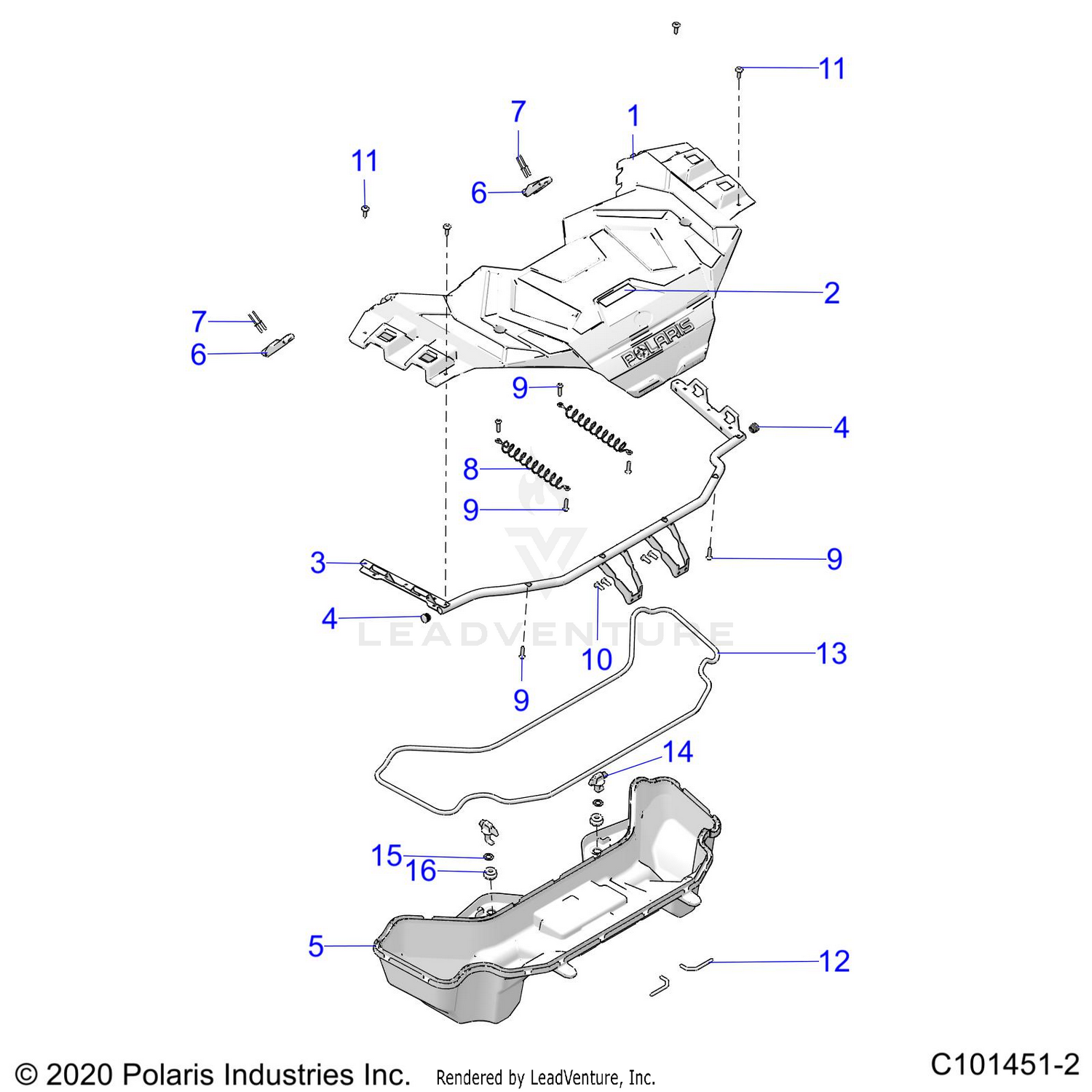 BODY, FRONT RACK - A26SXR95AG (C101451)