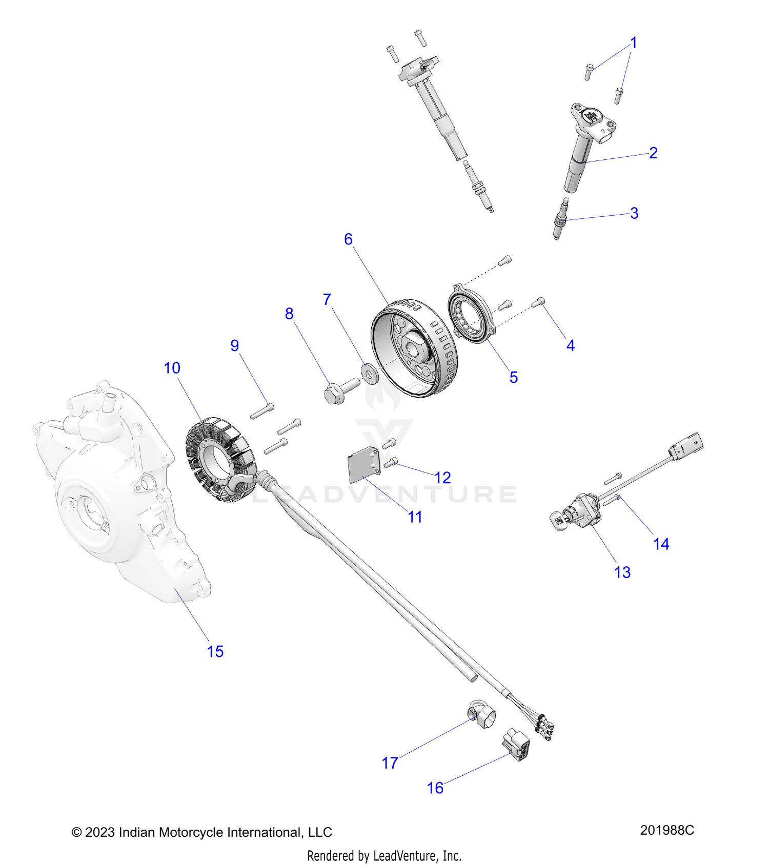 ELECTRICAL, IGNITION SYSTEM - N25SSB76/SSC76/SSD76/SSF76 (201988C)