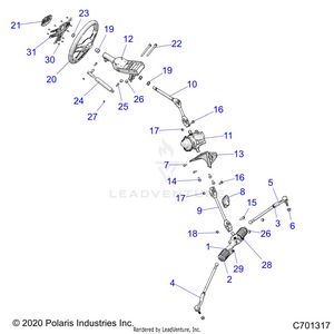 Steering, Steering Asm. - R21rre99a9/ac/ap/aw/b9/bc/bp/bw (c701317) Schematic