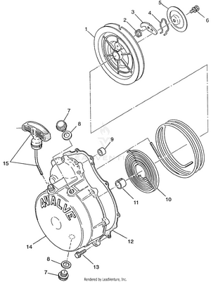 Recoil Starter Magnum 2x4 W97aa42a (4940704070d004) Schematic