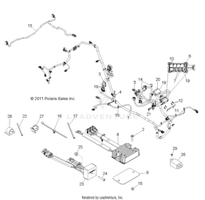 Electrical, Wire Harness - R13jt9efx (49rgrharness12rzrxpi) Schematic
