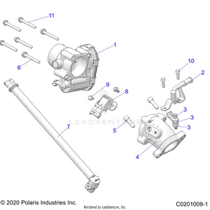 Engine, Throttle Body And Fuel Rail - A21sez57bm/bn (c0201009-1) Schematic