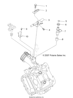 Engine, Fuel Injector - A08dn50af/as/aw/az (49atvfuelinject08sp500efi) Schematic