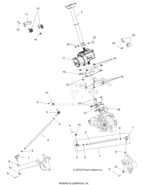 Steering, Steering Post Asm. - A12zn8efk/efo (49atvsteering11speps550i) Schematic