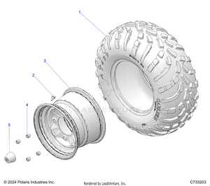 Wheels, Rear - R22t6a99a1/b1 (c733203) Schematic