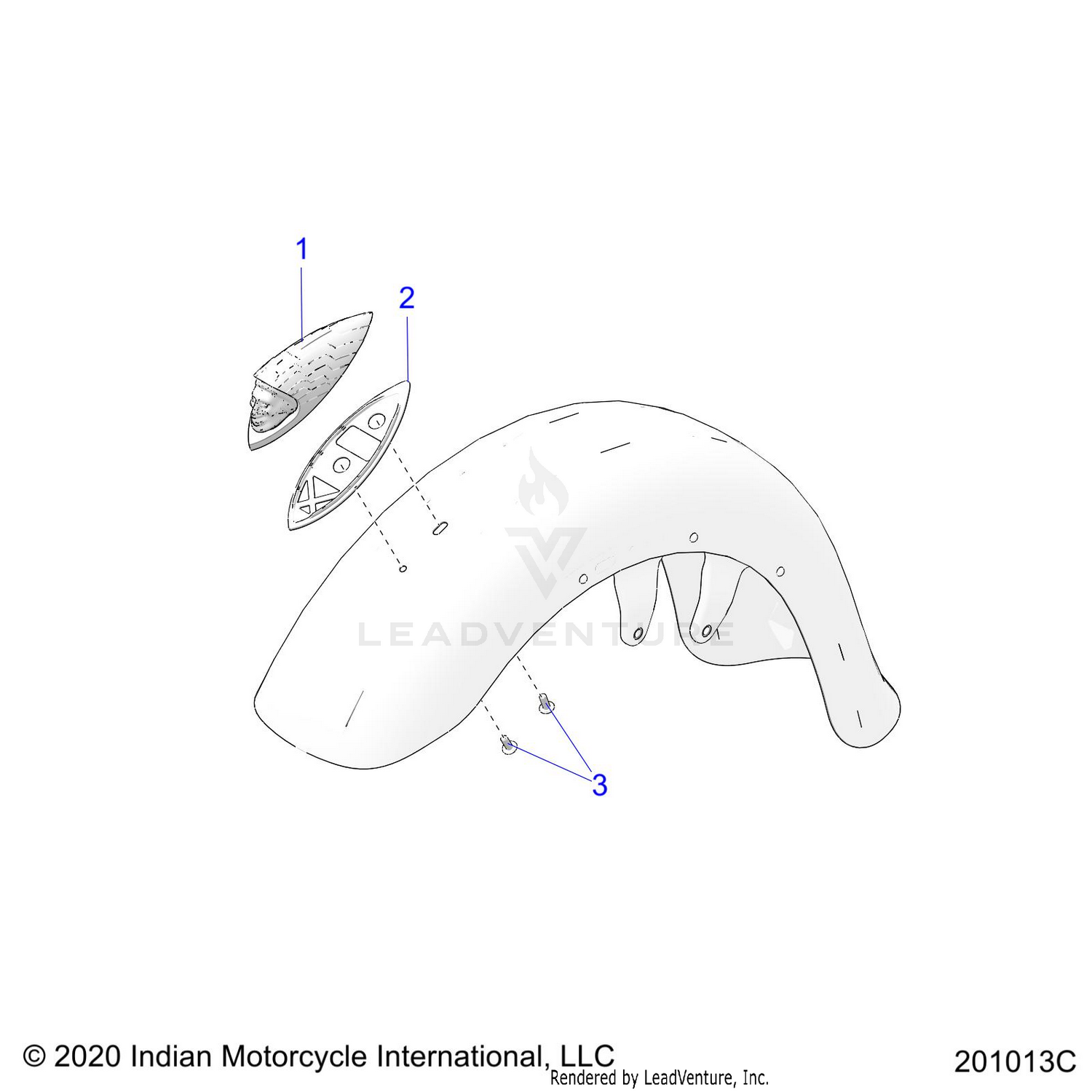 BODY, HEADDRESS, FENDER - N22TCBAA ALL OPTIONS (201013C)