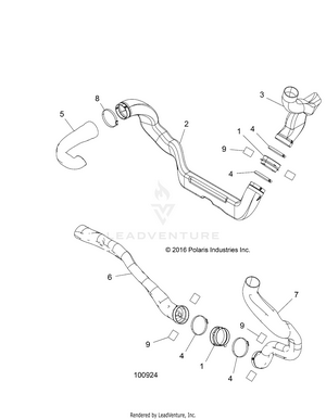 Body, Clutch Ducts - A19sxn85a8 [100924] Schematic