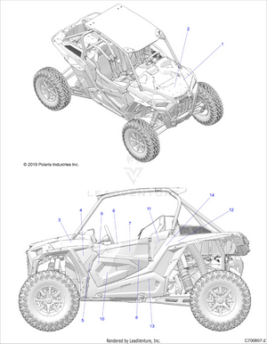 Body, Decals, Graphics, Ghost Gray - Z20pal92ag/bg/lg/g92ag/lg (c700807-2) Schematic