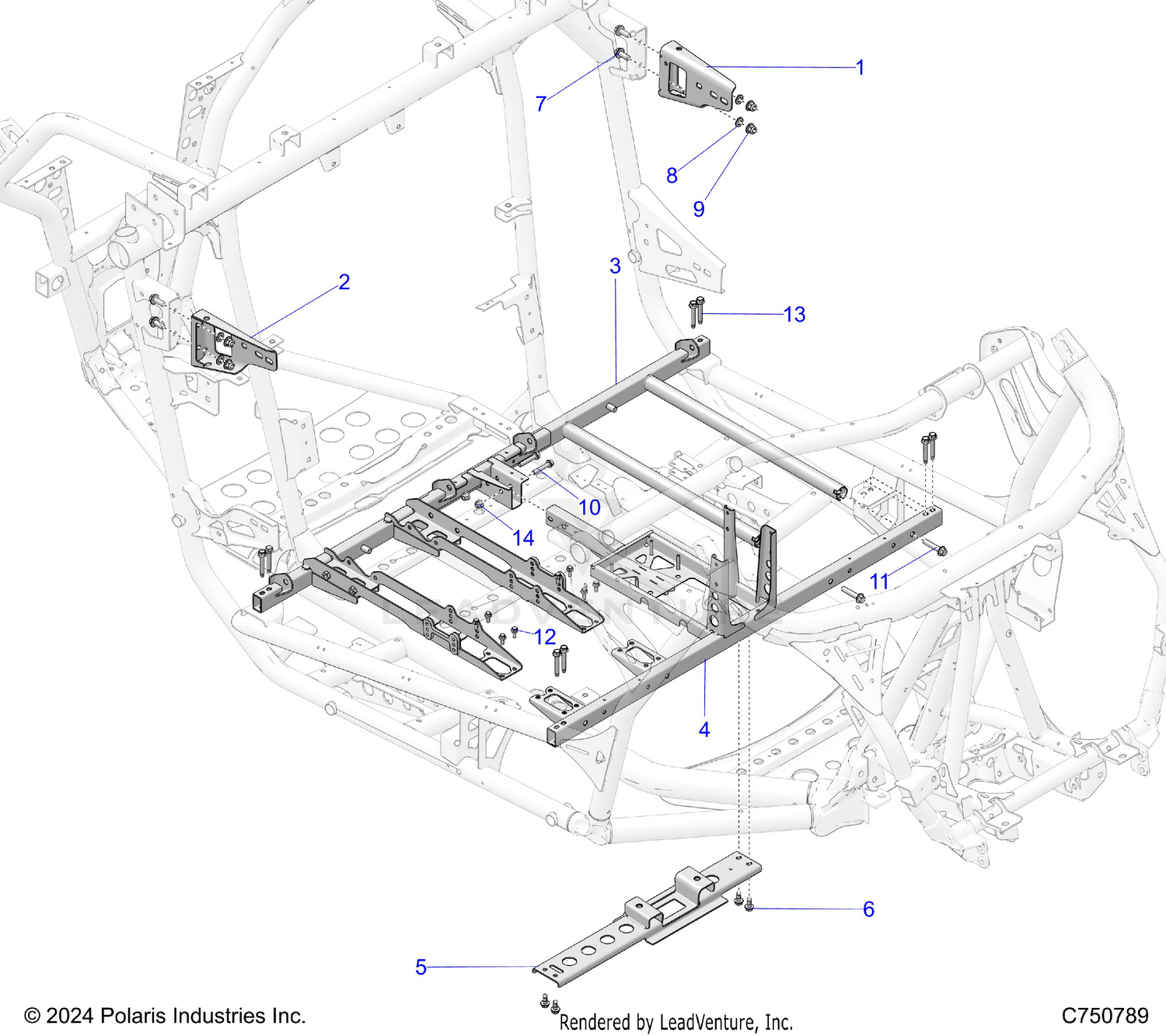 CHASSIS, MOUNTING AND BRACKETS - Z26XPD92AN/BN/AH/BH (C750789)