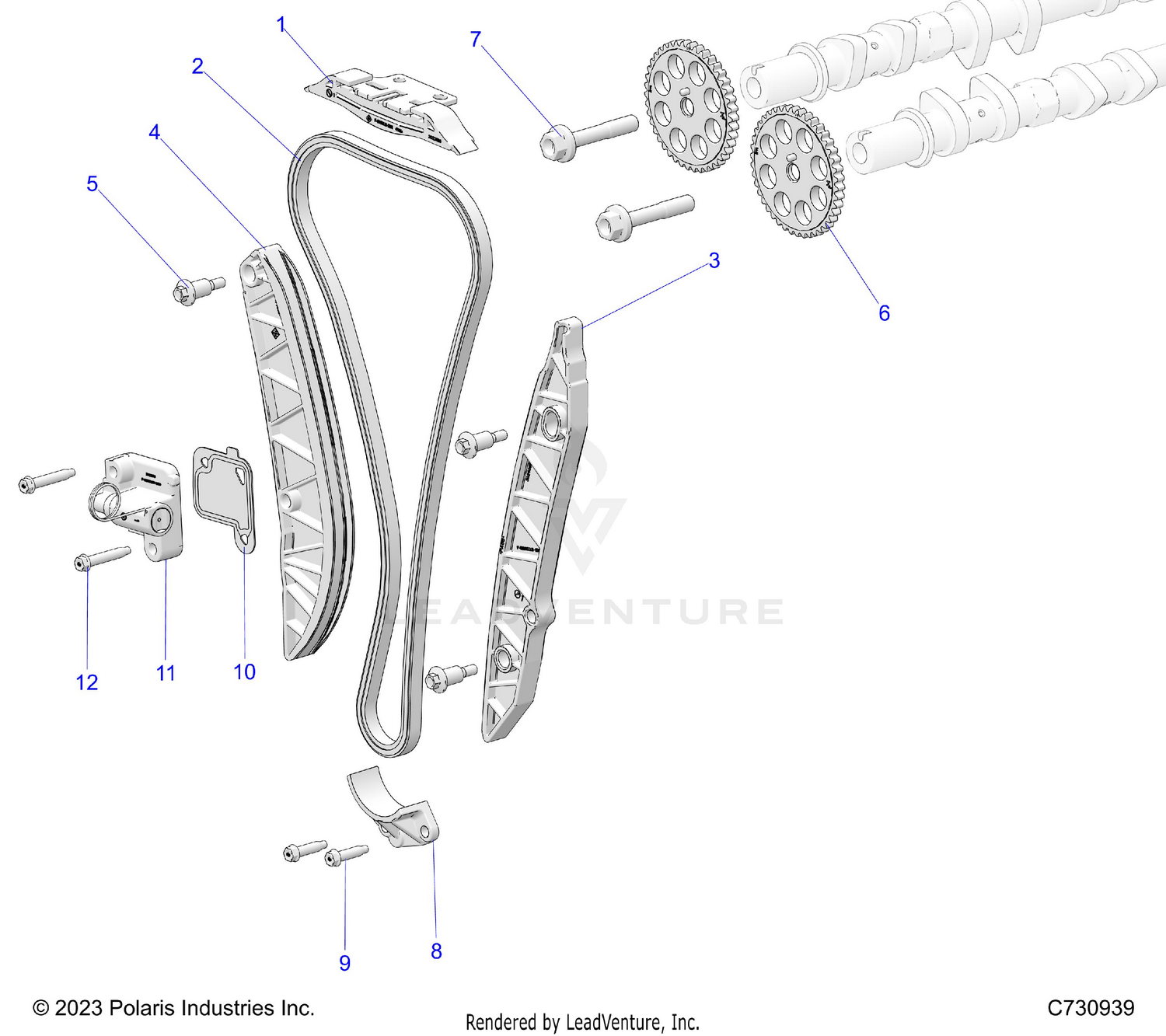 ENGINE, CAM CHAIN & SPROCKET - R26X6N1RBB (C730939)