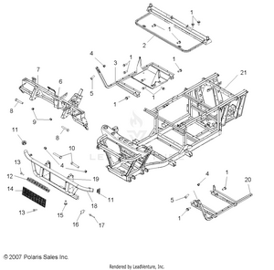 Chassis, Frame And Front Bumper - R08rh68 All Options (49rgrchassis087004x4) Schematic