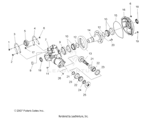 Gearcase, Differential, Internal Components - R08vh76ad/ag (49rgrgearcaserr08vista) Schematic