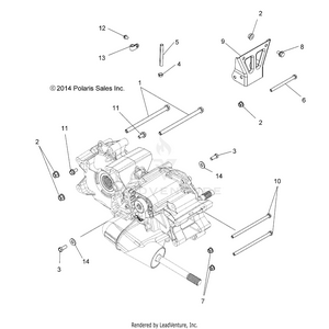 Drive Train, Main Gearcase Mounting - A19sea50b1/b7/see50b7/b3/seg50b4 [49atvgearcasemtgn14sp500] Schematic