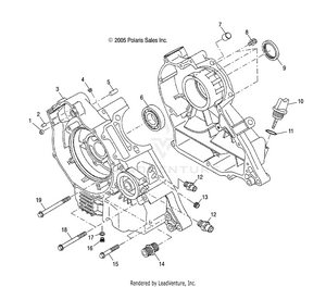 Engine, Crankcase - A07ca32aa (4999202939920293c05) Schematic