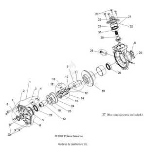 Drive Train, Front Gearcase Internals - R09wh68ac/ag/ah/al/ar/az (49rgrtransintl08crew) Schematic