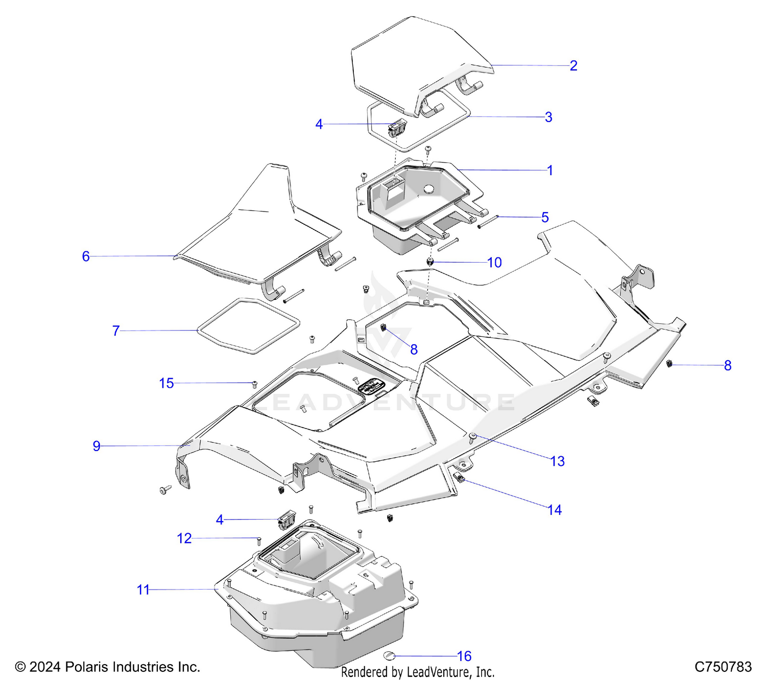 BODY, DASH, UPPER - Z26XPE92A4/B4/A6/B6 (C750783)