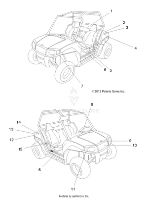 Body, Decals - R13va17aa (49rgrdecal13rzr170) Schematic