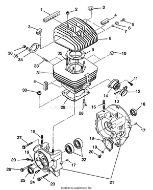 Crankcase And Cylinder - W937527 (4924042404034a) Schematic