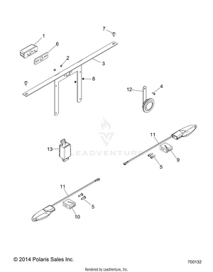 Electrical, License Plate - R15rma57fa (700132) Schematic