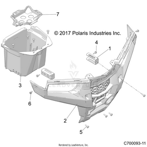 Body, Front Fascia - Z19vge99ak/aw/bk/bw (c700093-11) Schematic
