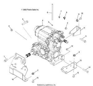 Drive Train, Main Gearcase Mounting - R09rf68af/ar/az (4999202259920225b04) Schematic