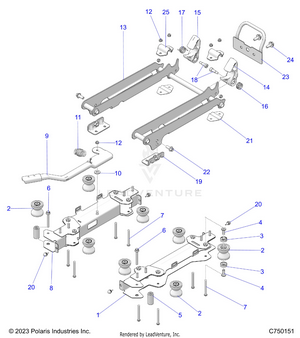 Body, Seat Mounting, Front - Z25r4d2kak/bk/aj/bj/am/bm (c750151) Schematic