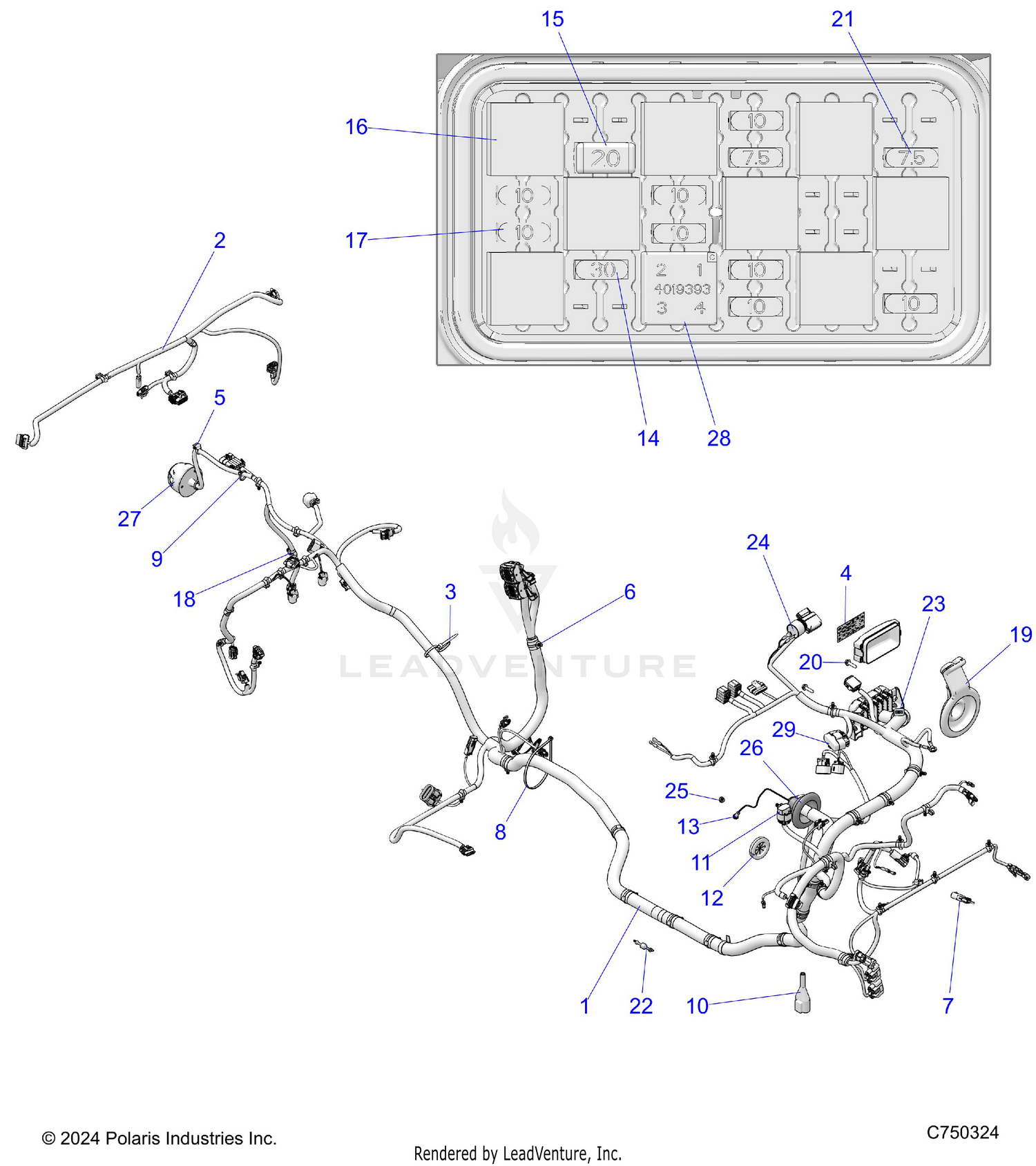 ELECTRICAL, WIRE HARNESS - Z26ASE99P5 (C750324)