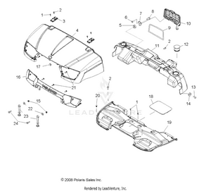 Body, Hood And Dashboard - R09rf68af/ar/az (49rgrhood097006x6) Schematic