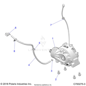 Drive Train, Front Gearcase Mounting - G23gmk99a/99b (c700275-3) Schematic