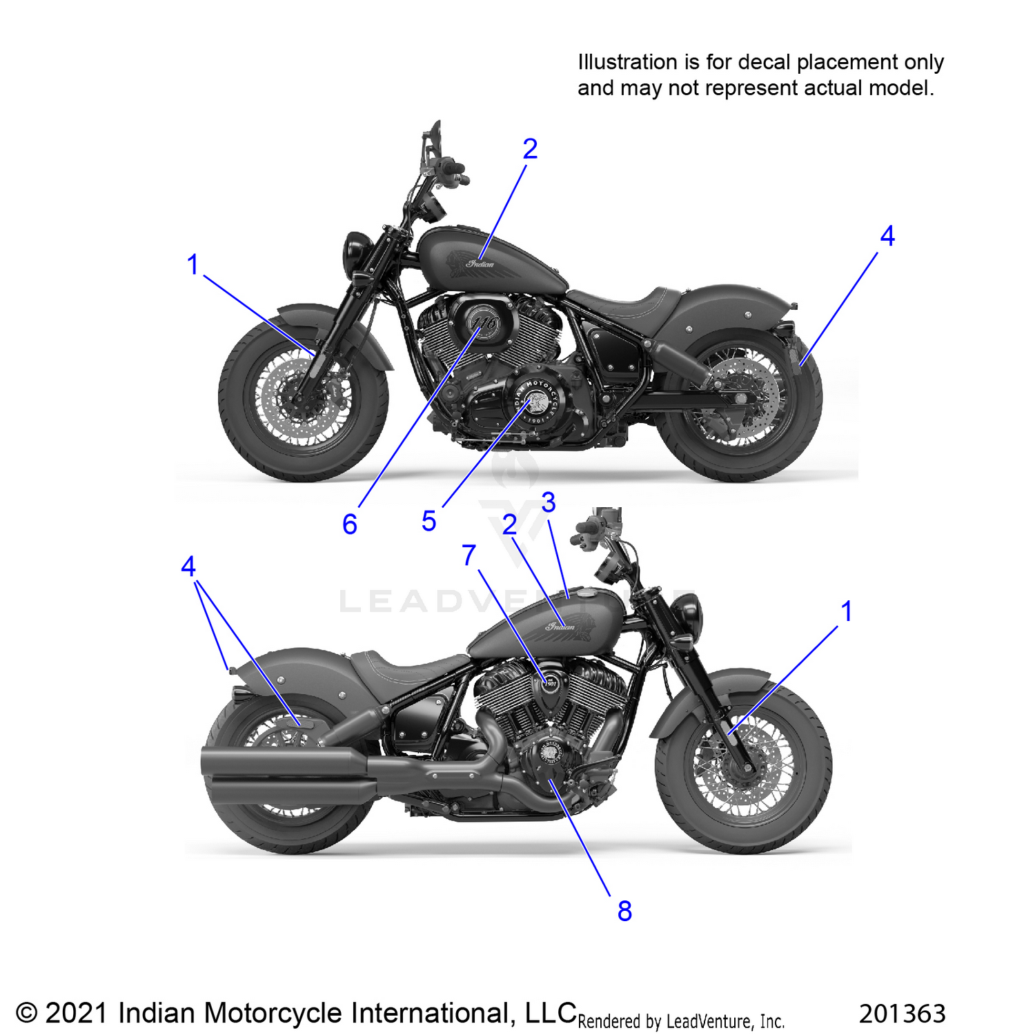 BODY, DECALS/EMBLEMS/BADGES - N22DLABH/DLDBH ALL OPTIONS (201363)
