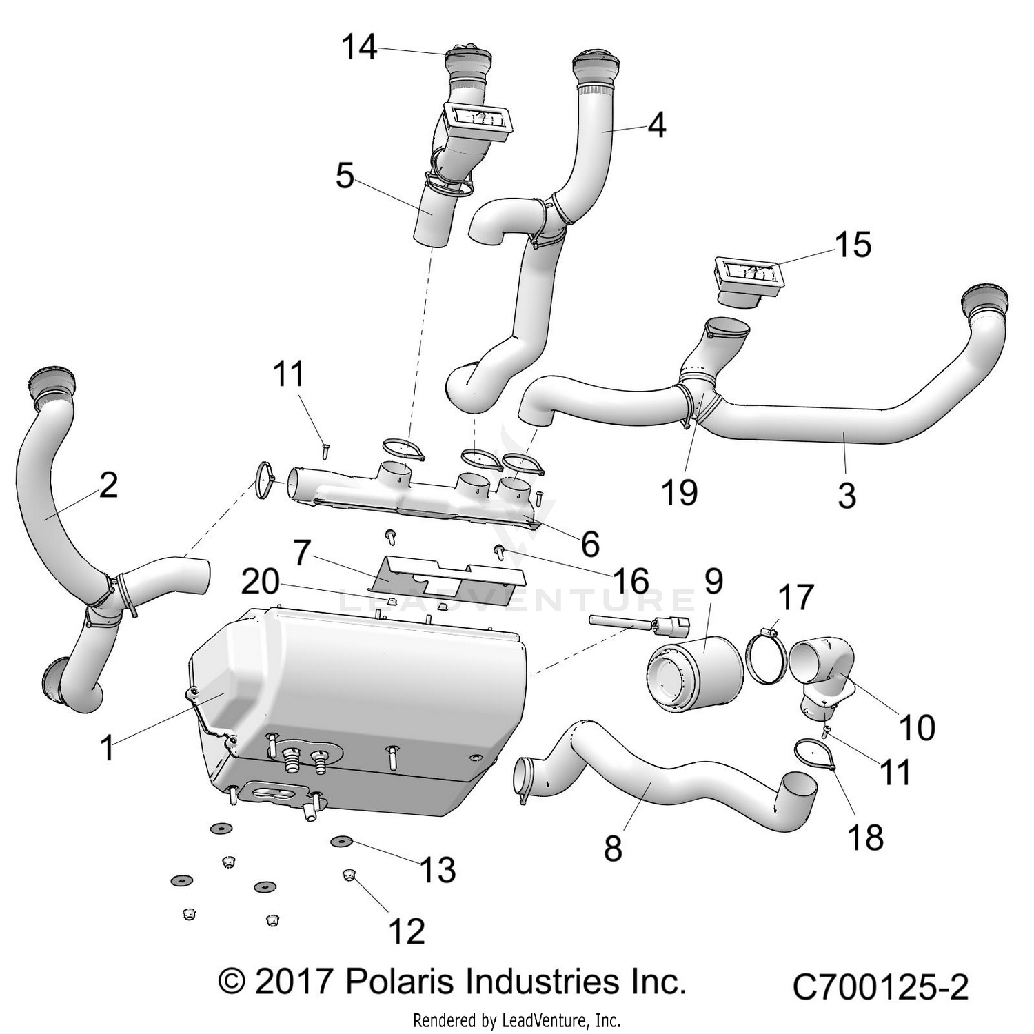 BODY, HVAC DUCTING - R24RRY99AJ/BJ/AK/BK/AZ/BZ/A9/B9 (C700125-2)