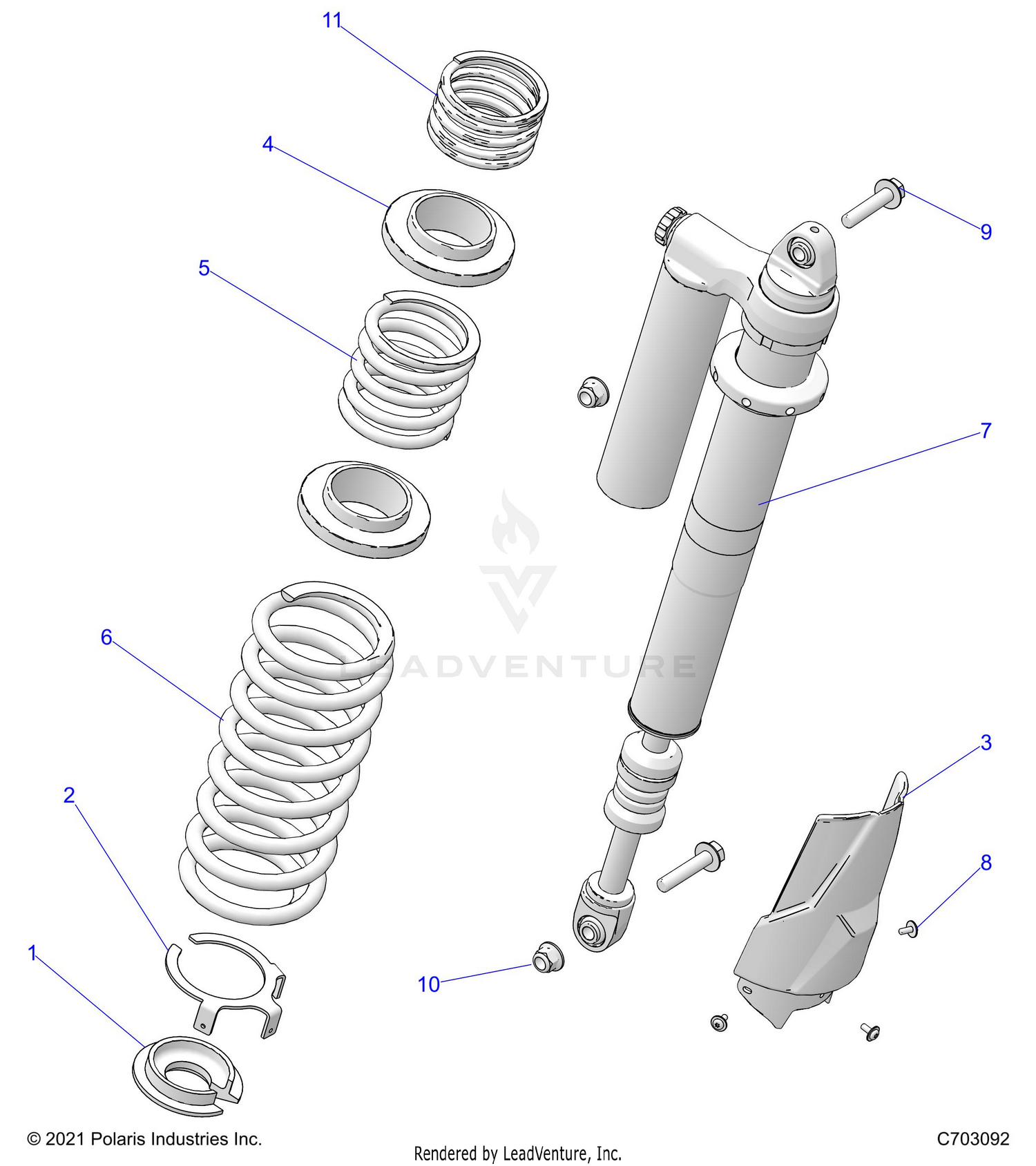 SUSPENSION, REAR SHOCK MOUNTING - Z26NEE99C4 (C703092)