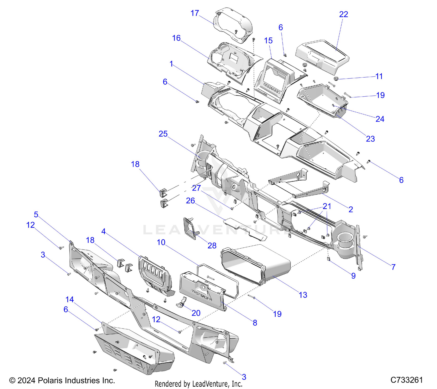 BODY, DASH - R26RST99AL (C733261)