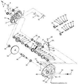 Gearcase Assembly Xplorer 400l W969140 (4935983598c010) Schematic