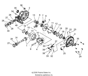 Drive Train, Rear Gearcase - R08rh68 All Options (49rgrgearcaserr08500efi) Schematic