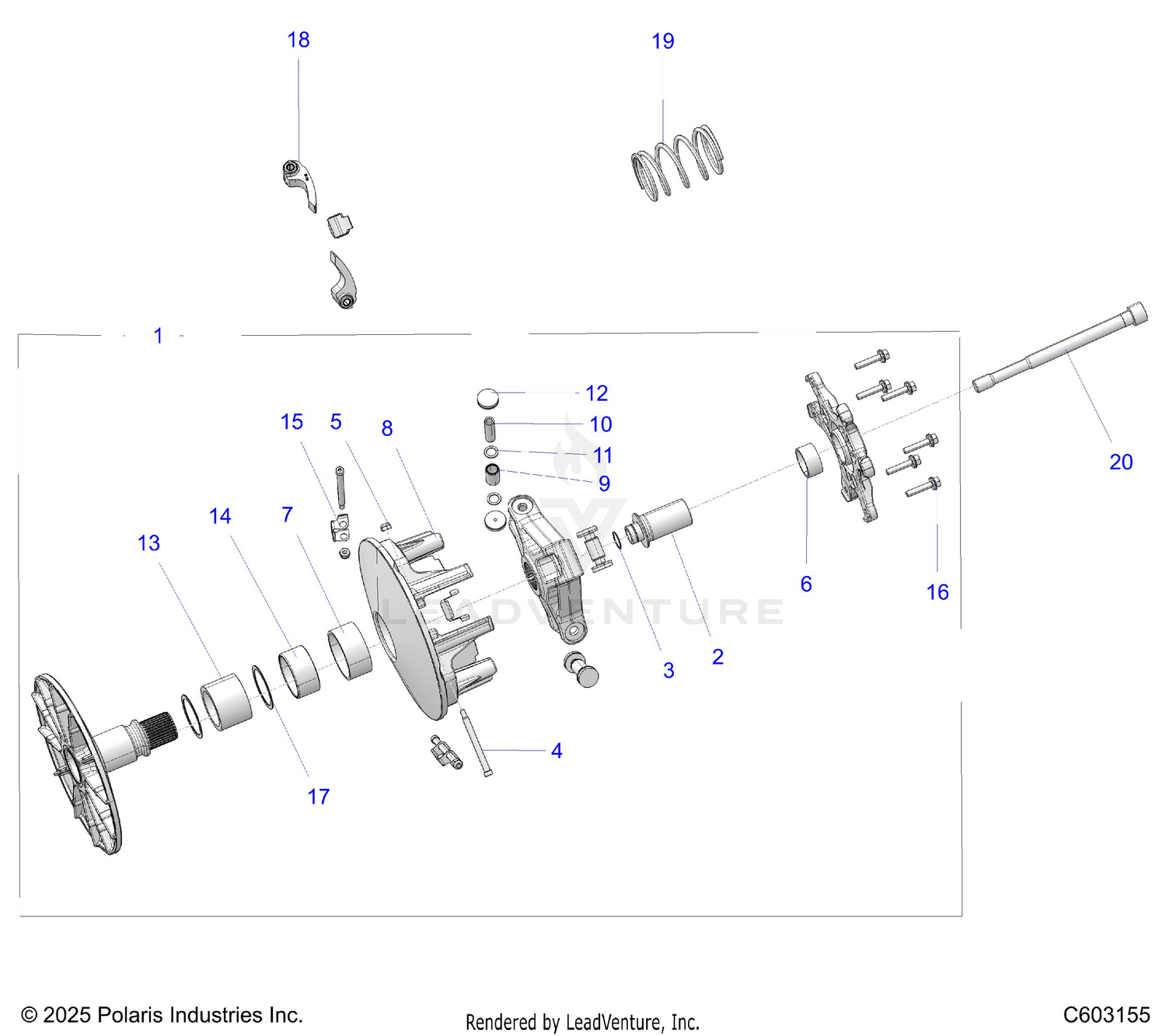DRIVE TRAIN, CLUTCH, PRIMARY - S26AJE9FSL/AJN9FSL/FSM (C603155)