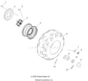 Wheel, Rear - R07rh50af/ar/at (49rgrwheelrr07500) Schematic