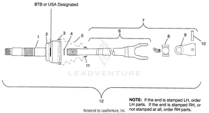 Cv Joint - Neapco Xplorer 400l W969140 (4935983598b004) Schematic