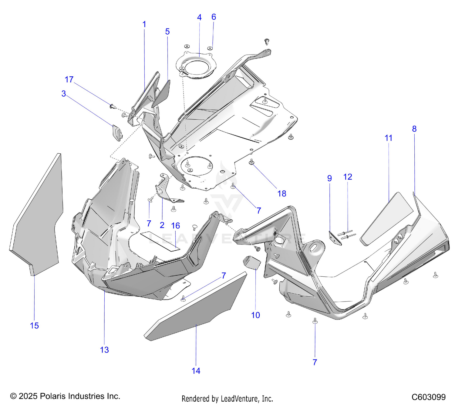 BODY, NOSEPAN ASM./FENDERS - S26TDV8MS (C602940)