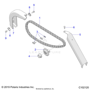 Drive Train, Chain And Guards - A21hbb07a3/a7/b3/b7 (c102120) Schematic