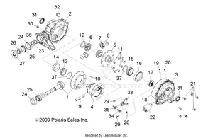 Drive Train, Rear Gearcase - R16raa76aa/aj (49rgrgearcaserr106x6) Schematic